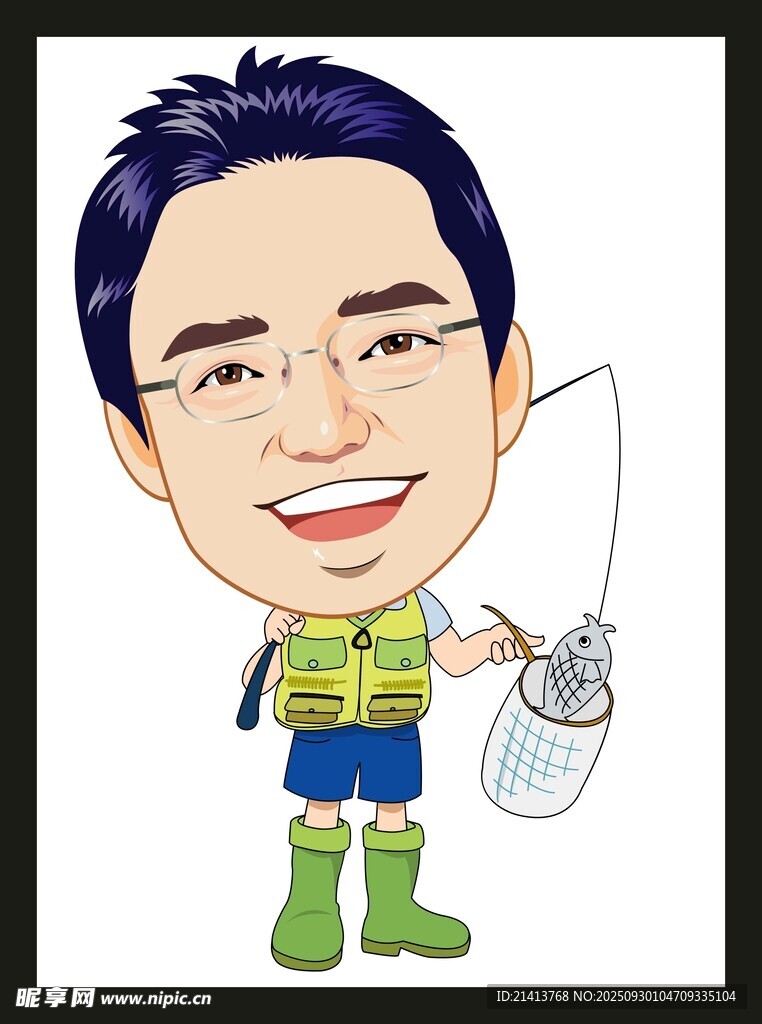 環(huán)保志愿者卡通形象