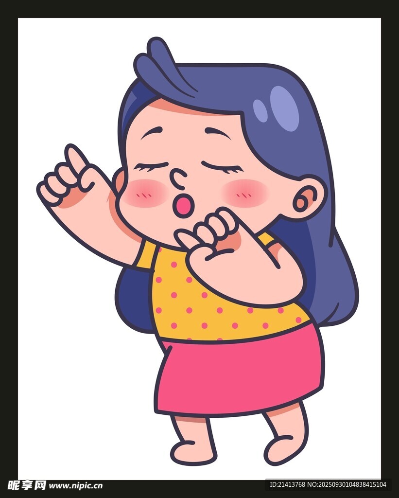 可愛女孩做搞怪表情