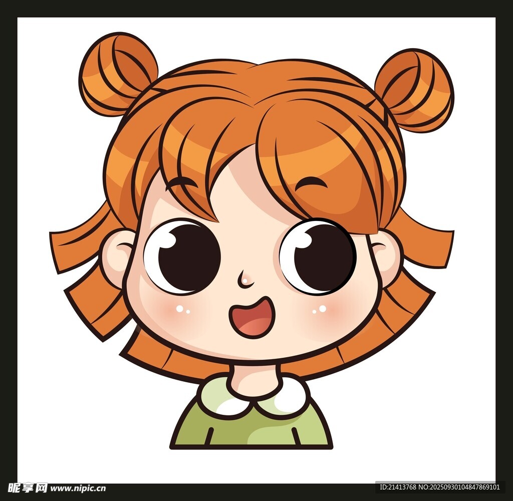 雙馬尾萌系小女孩頭像