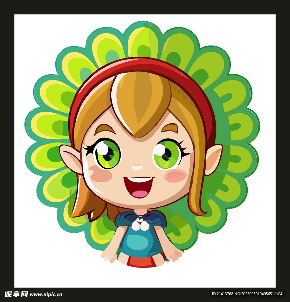 可愛小精靈女孩形象