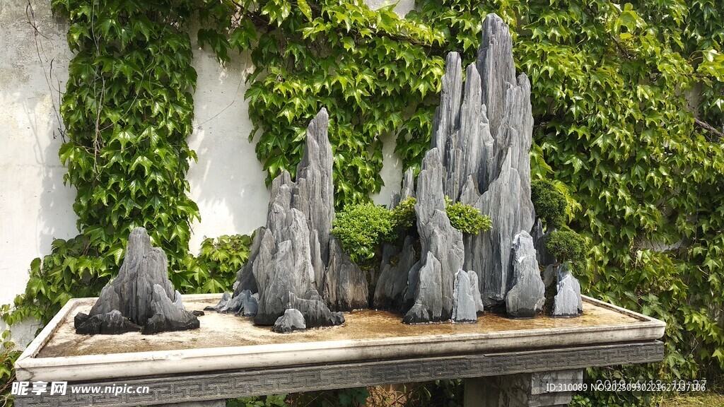 中式假山景觀擺件