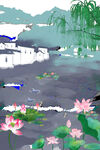水墨荷塘 悠然水鄉(xiāng)景致