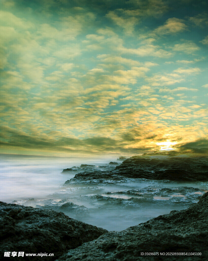 海邊日出美景