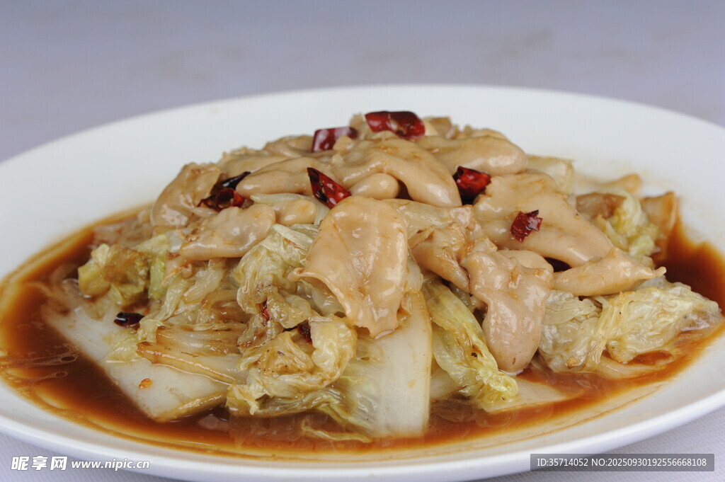 家常白菜炒肉片