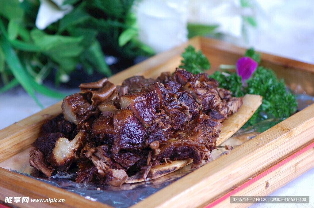 美味鹵味牛肉擺盤精致