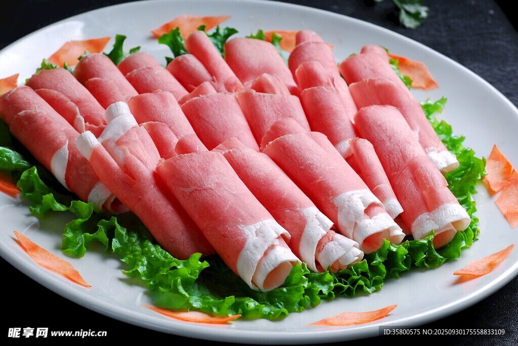 鮮切牛肉卷擺盤精致