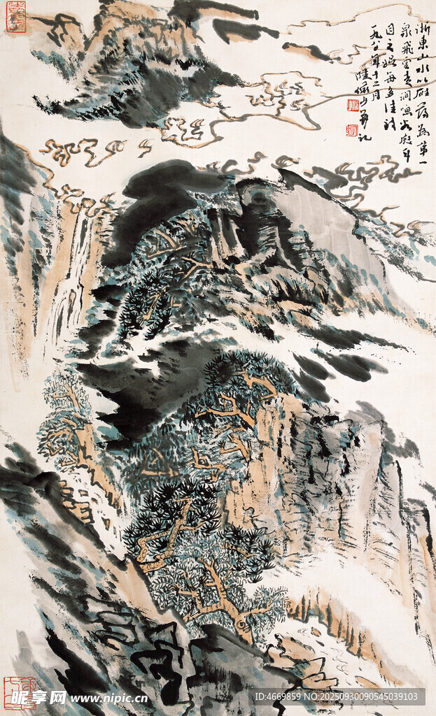 水墨山水國(guó)畫作品欣賞