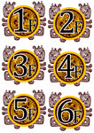 復(fù)古樓層標(biāo)識(shí)牌圖案