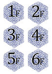 六邊形數(shù)字圖案設(shè)計(jì)元素