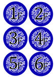 藍(lán)色數(shù)字編號(hào)圓形圖標(biāo)