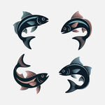 卡通魚(yú)圖案