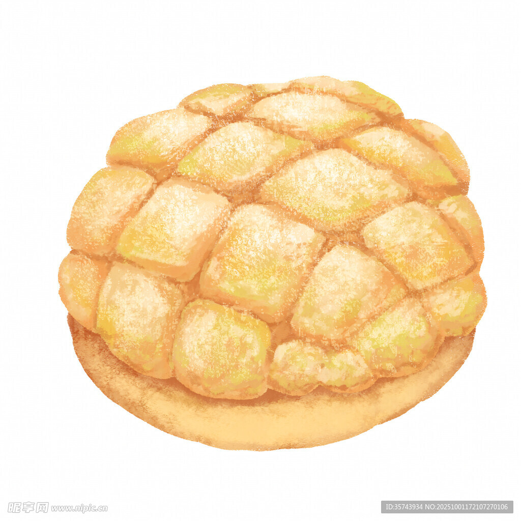 手繪美味菠蘿包