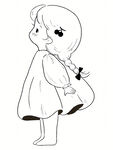 扎蝴蝶結(jié)的可愛小女孩