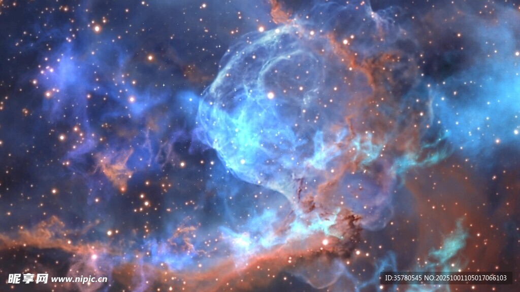 夢(mèng)幻絢麗的宇宙星云景象