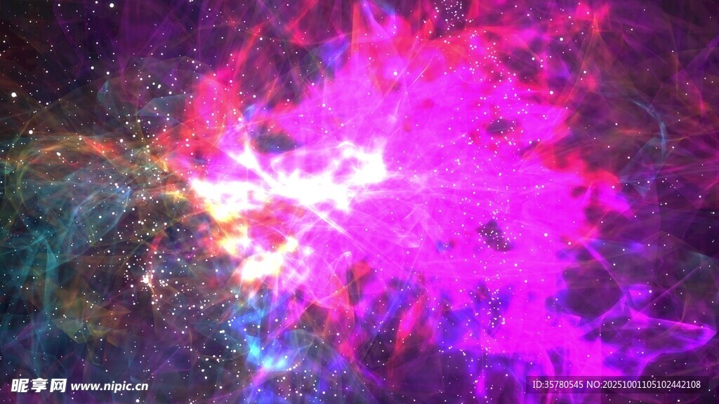 星空宇宙太空粒子視頻素材