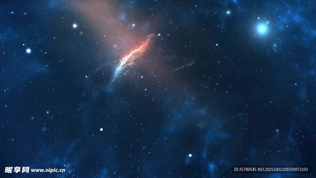 深邃宇宙中的神秘星云