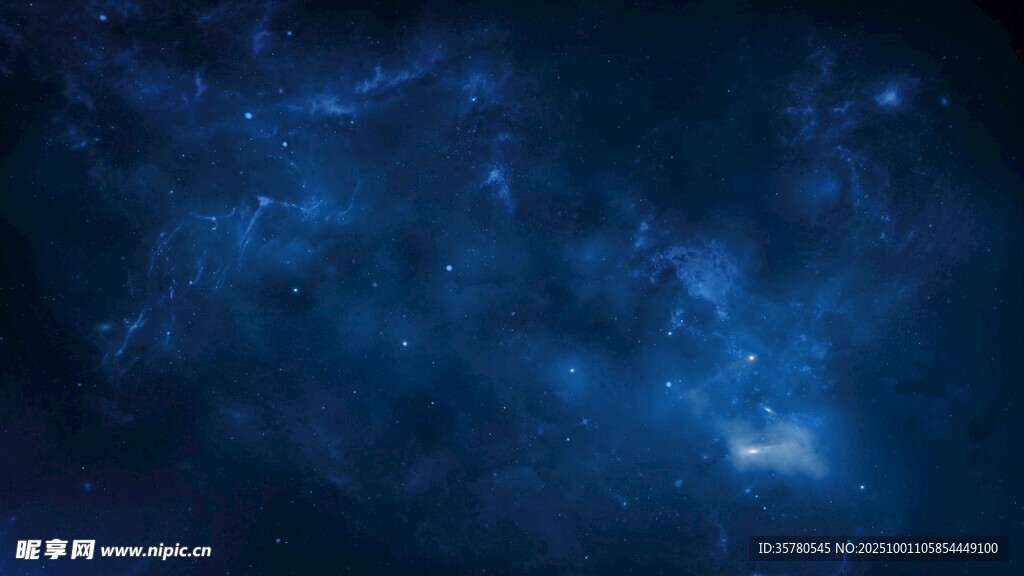 夢幻藍色星空背景