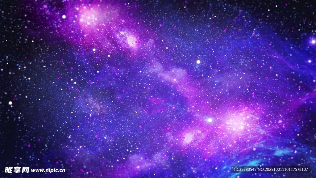 夢(mèng)幻紫色星云宇宙景象