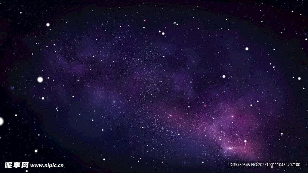 夢幻星空夜景