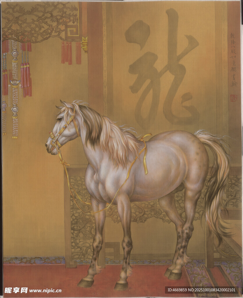 古典風(fēng)格白馬圖
