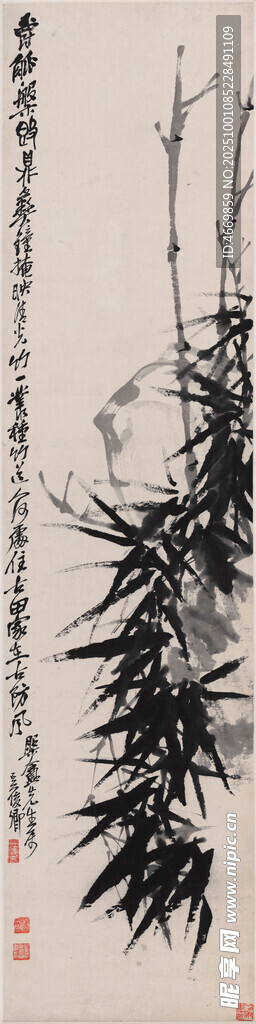 水墨蘭花圖
