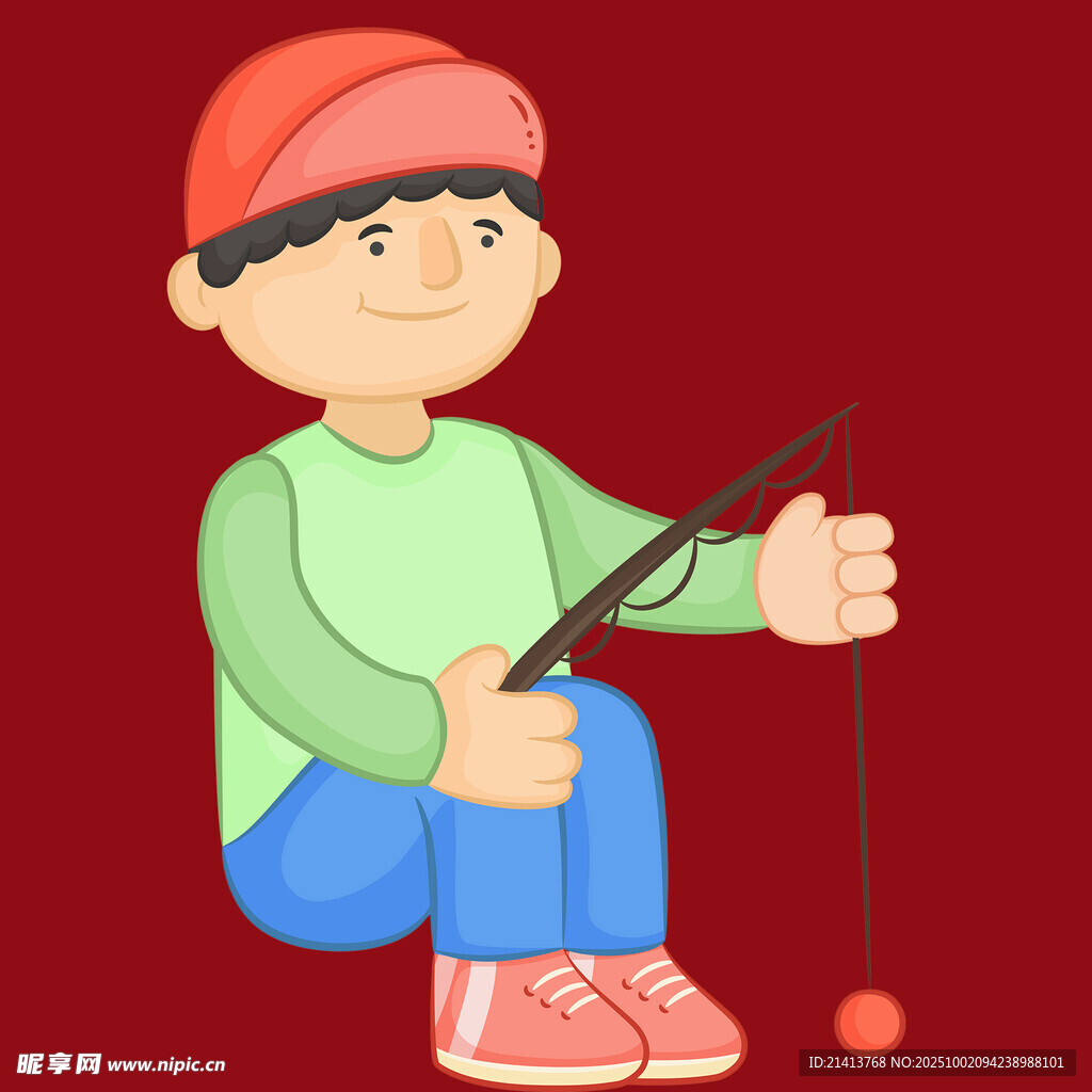 小男孩玩悠悠球