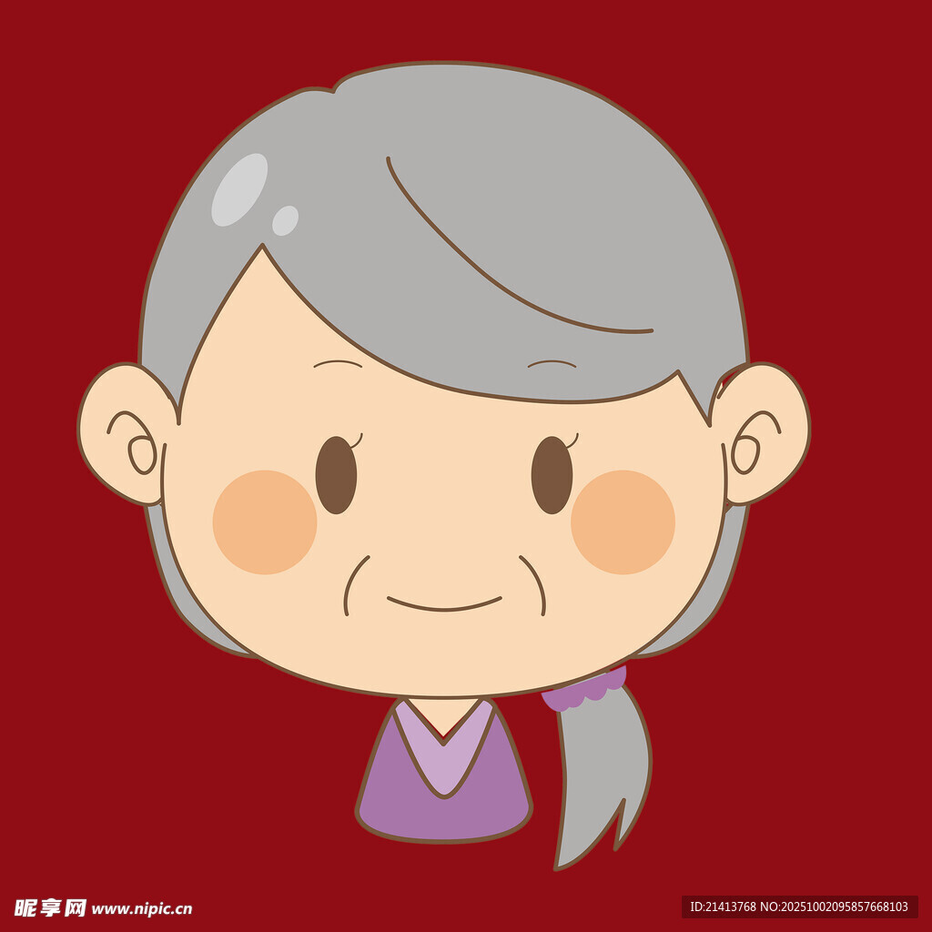微笑的老奶奶頭像