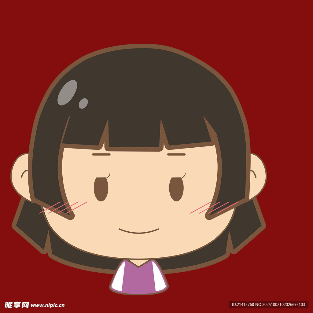 可愛卡通女孩頭像