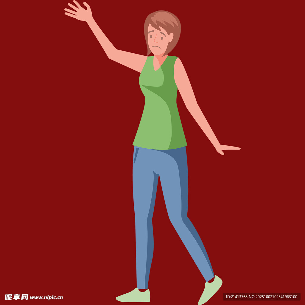 活力女子伸展身姿