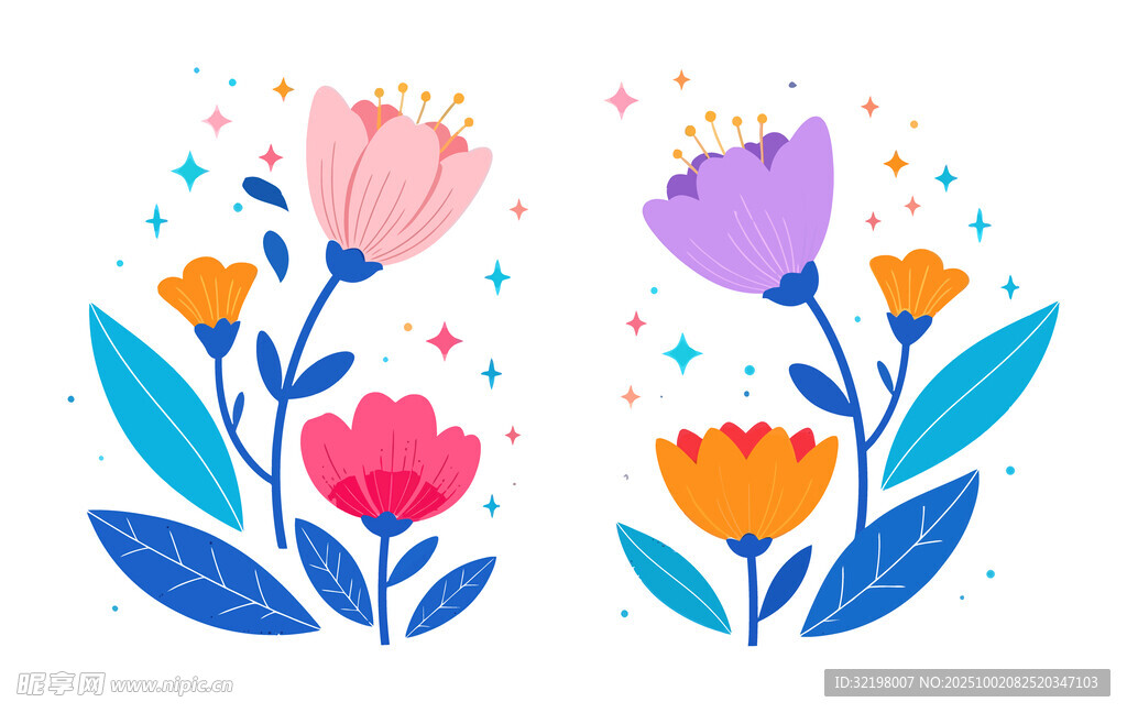 花卉插畫