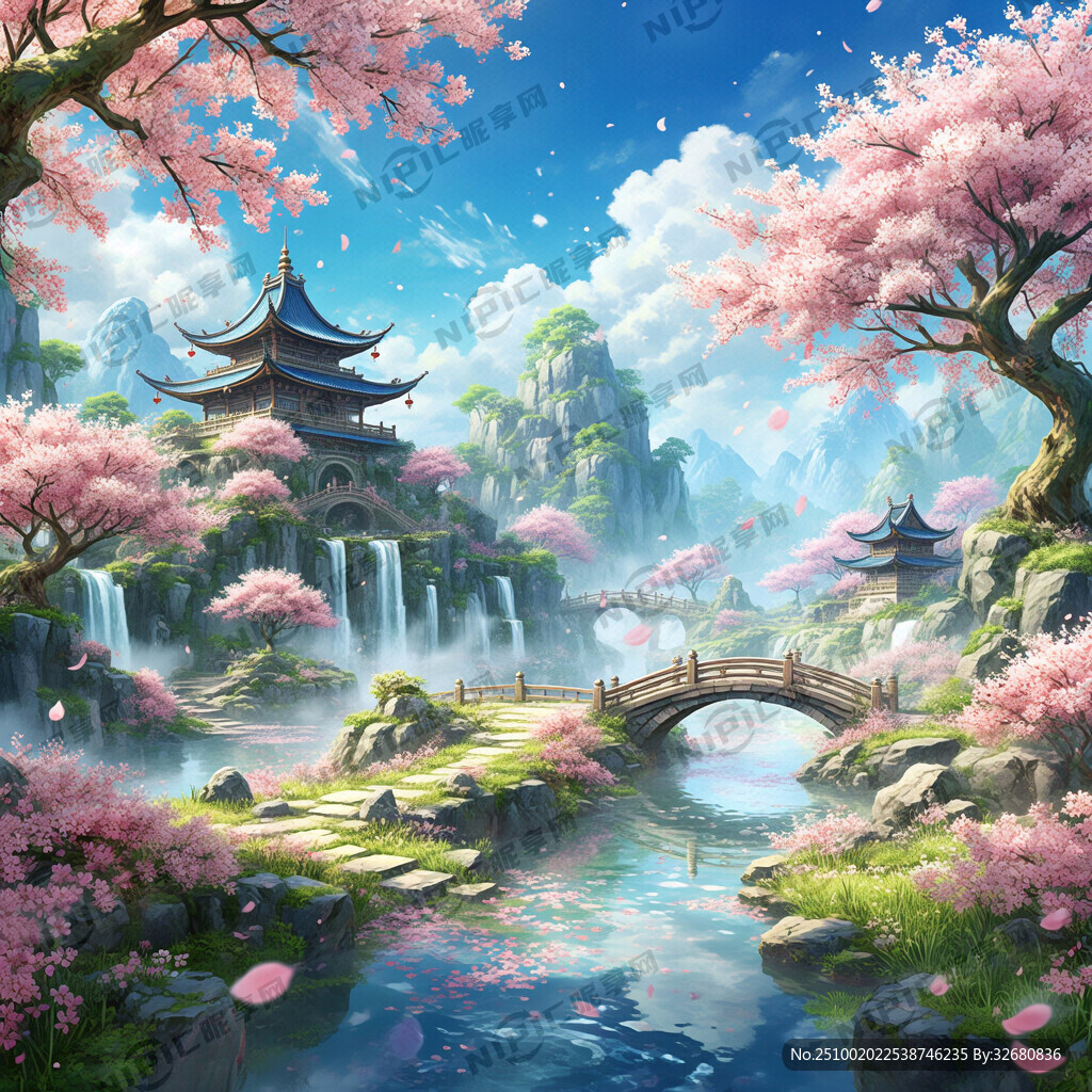 游戲夢幻唯美新中式風景 超高清