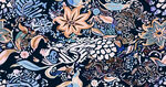 藍調(diào)花卉圖案紋理設(shè)計