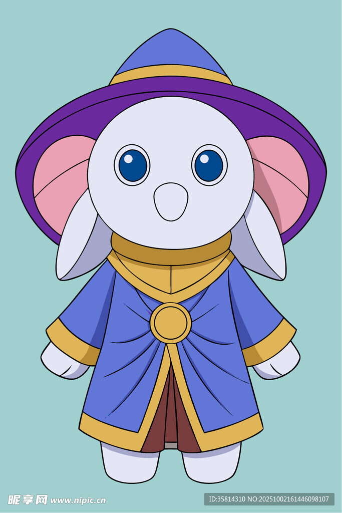 魔法兔巫師形象