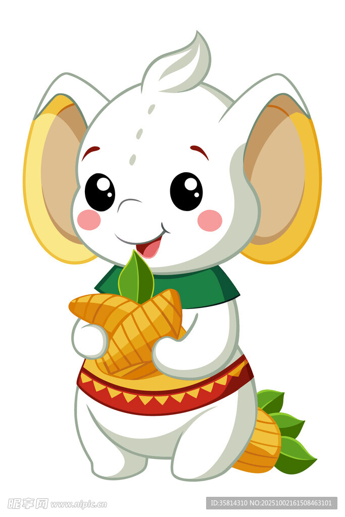 可愛(ài)白兔抱胡蘿卜