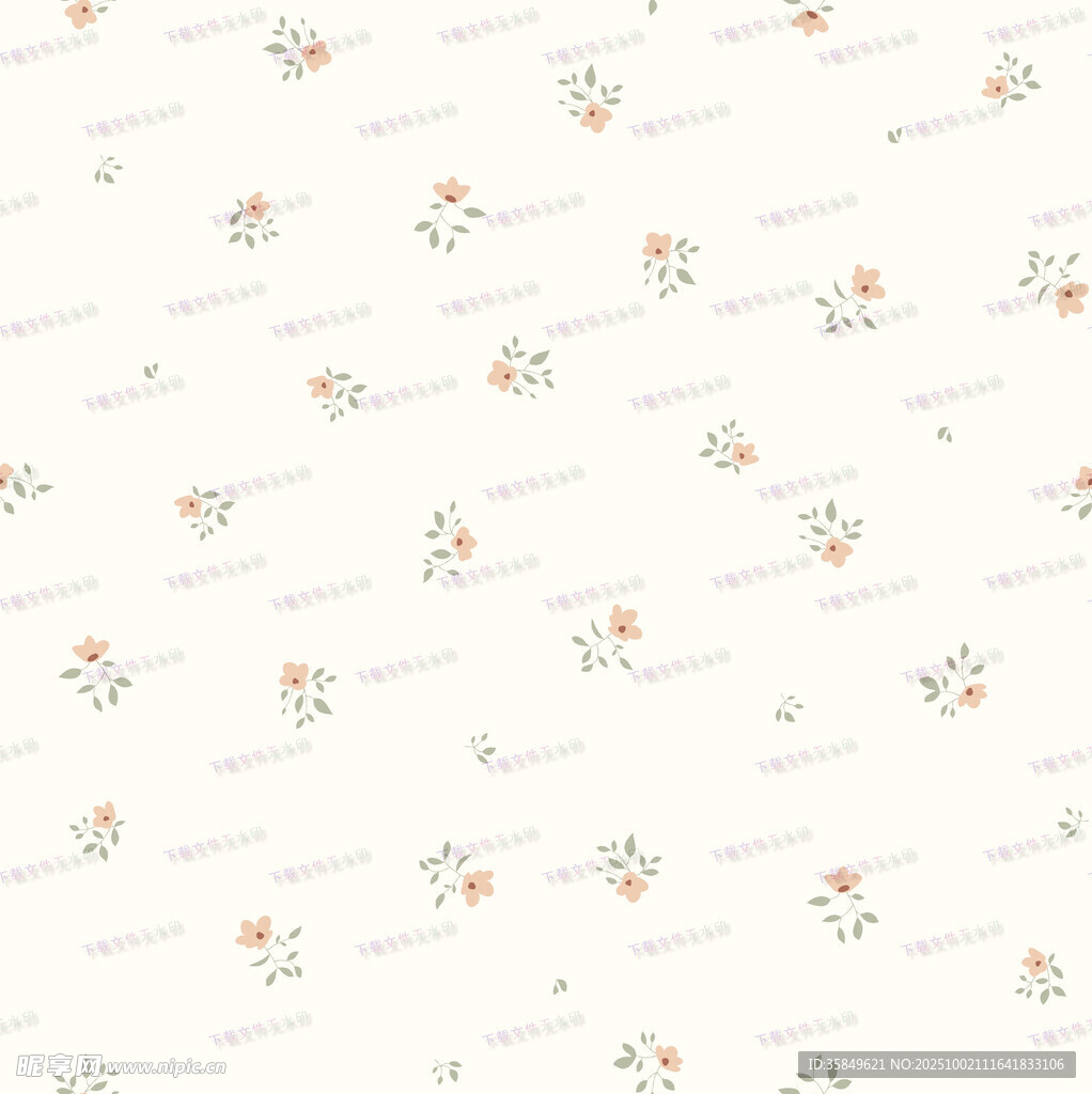 小碎花簡(jiǎn)約清新背景圖案