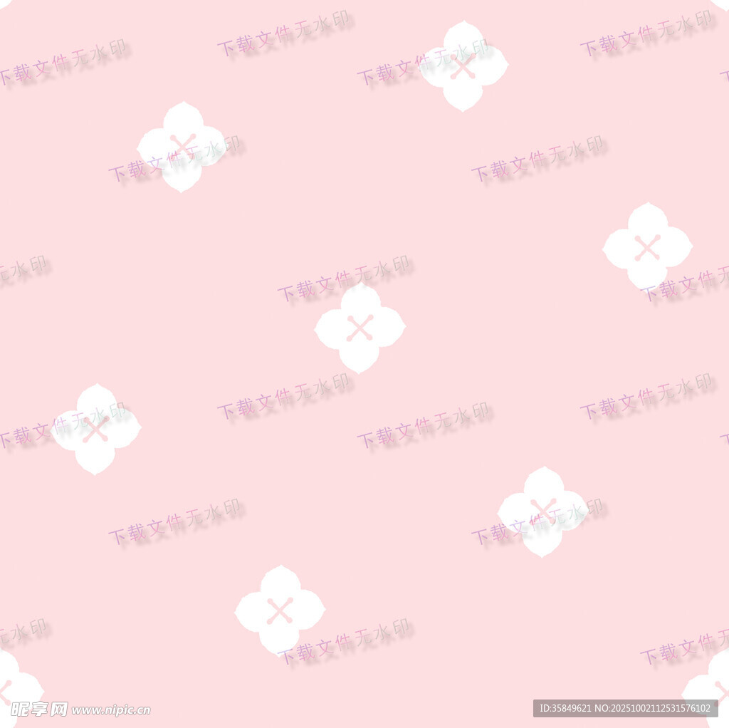 粉色花朵簡約背景圖案
