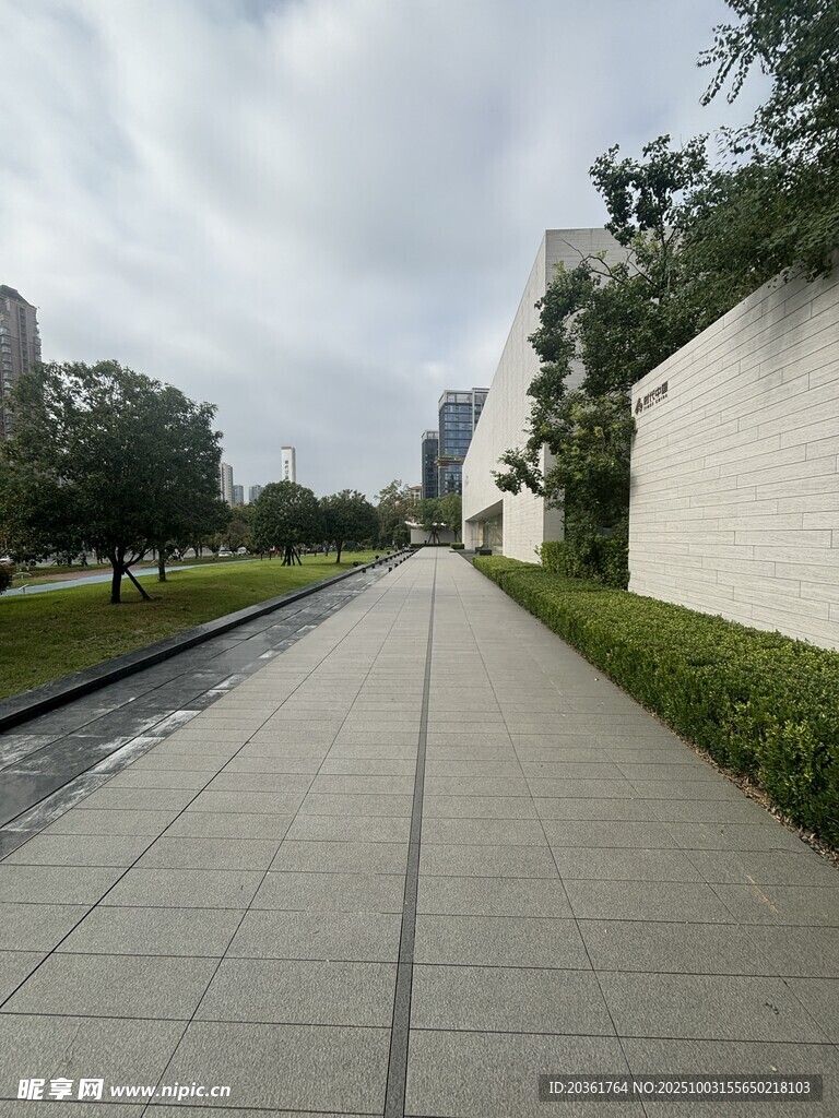 城市中靜謐的林蔭步道