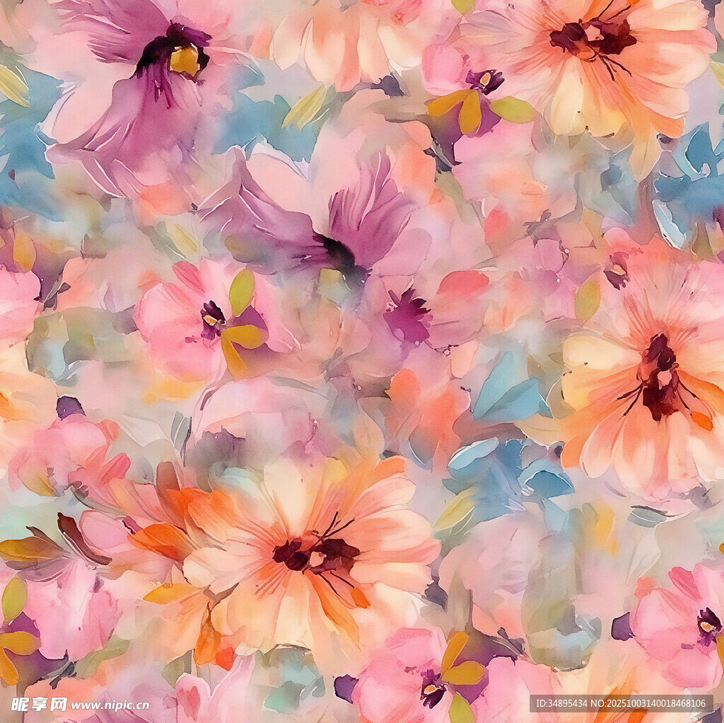 扎染花