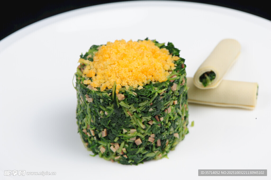 蔬菜芝士卷美食特寫