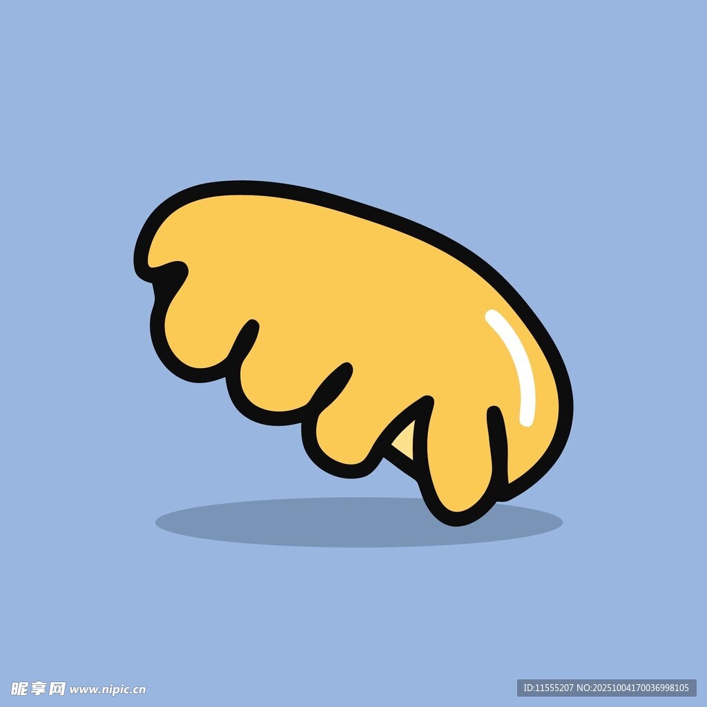 卡通黃色翅膀插畫