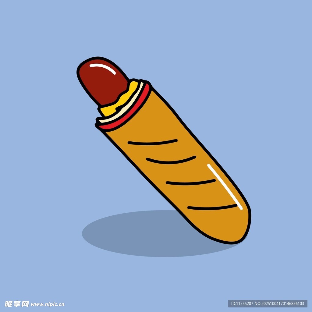 卡通熱狗插畫(huà)