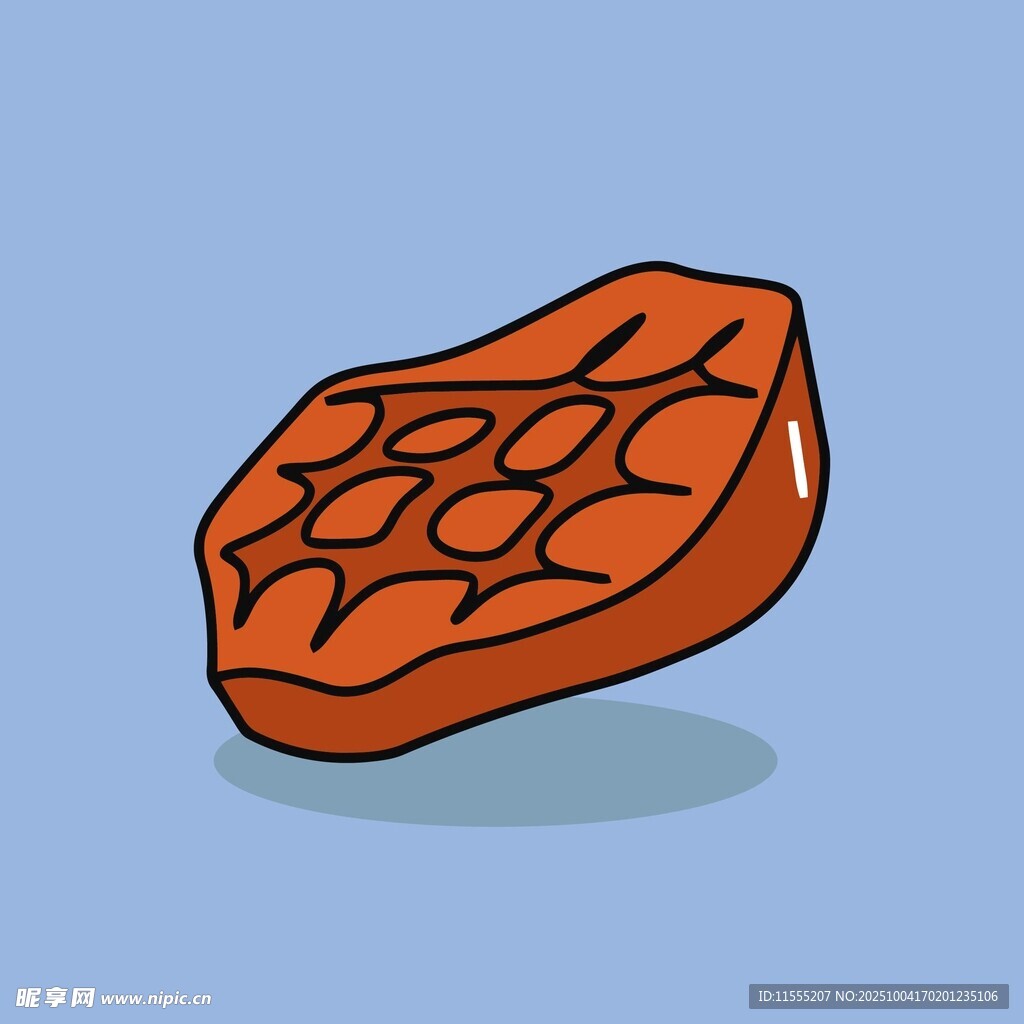 卡通風(fēng)格的美味牛排