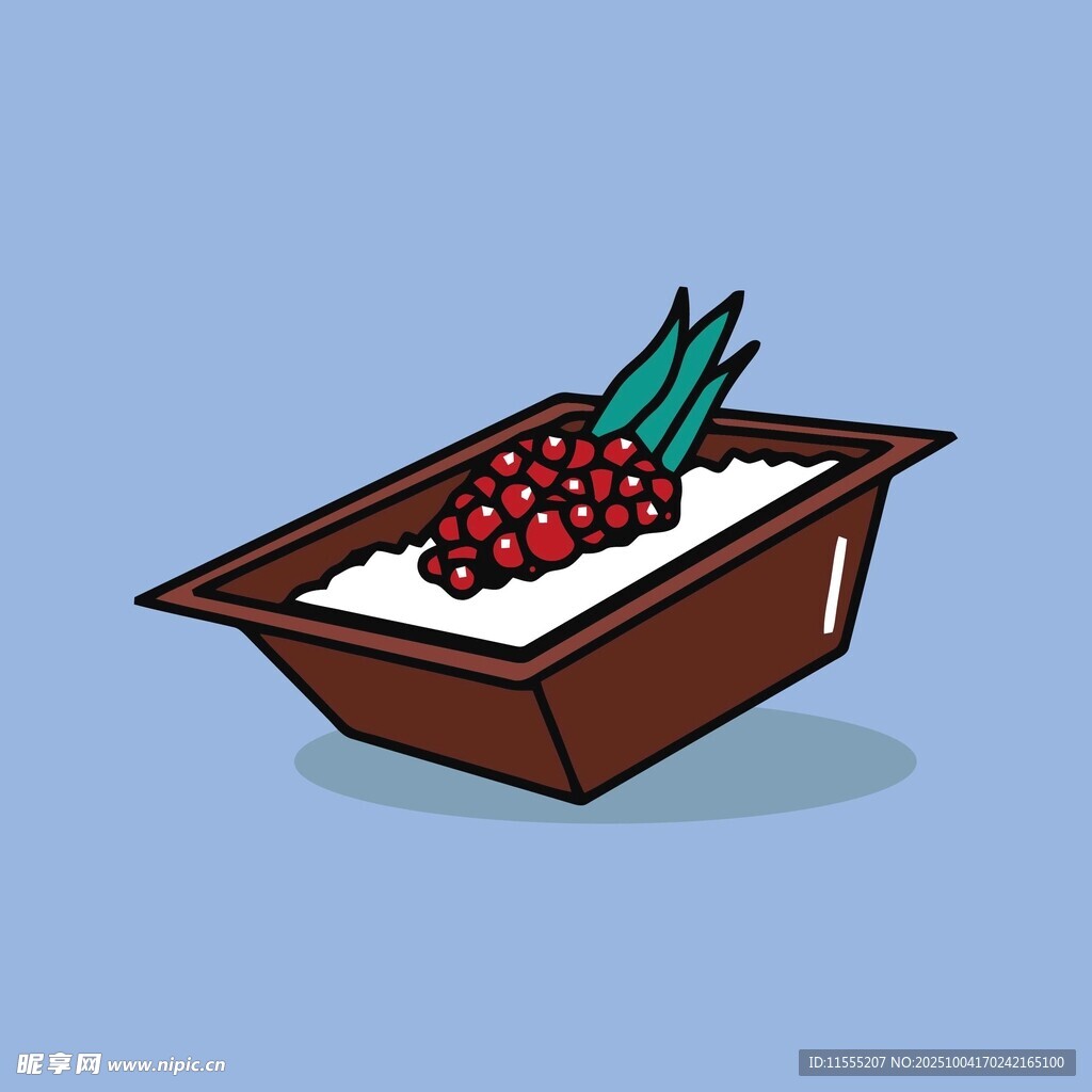 卡通風(fēng)格的漿果與容器