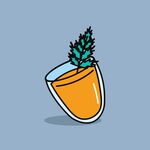 杯中綠植插畫(huà)