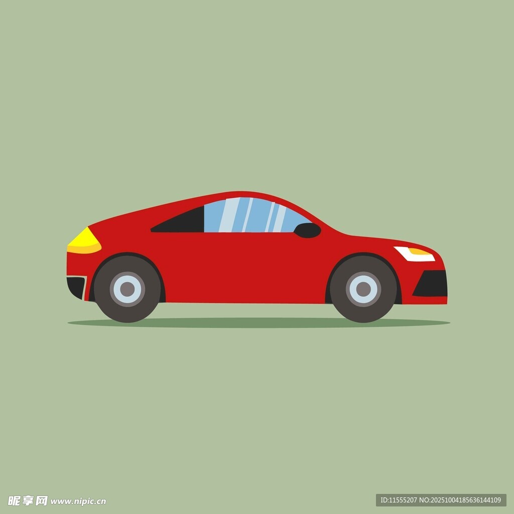 紅色酷炫轎車
