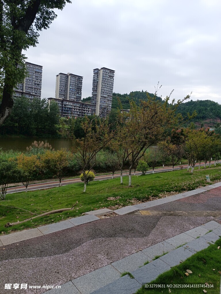 城市中的寧靜戶外步道
