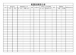 消毒配置監(jiān)測登記表