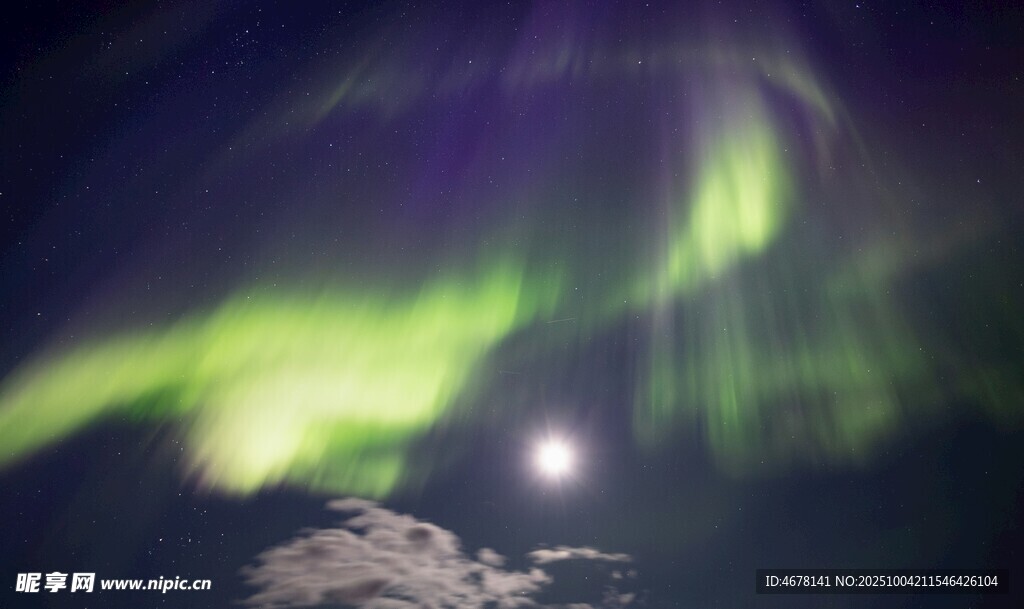 夜空中絢爛的極光美景