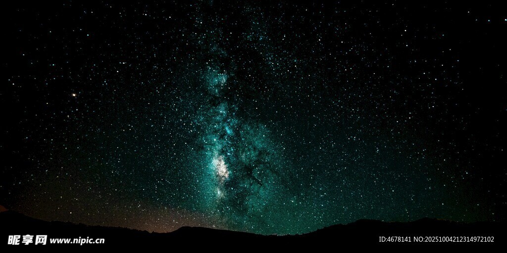 璀璨星空下的壯麗銀河