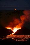 火山噴發(fā)的熾熱瞬間